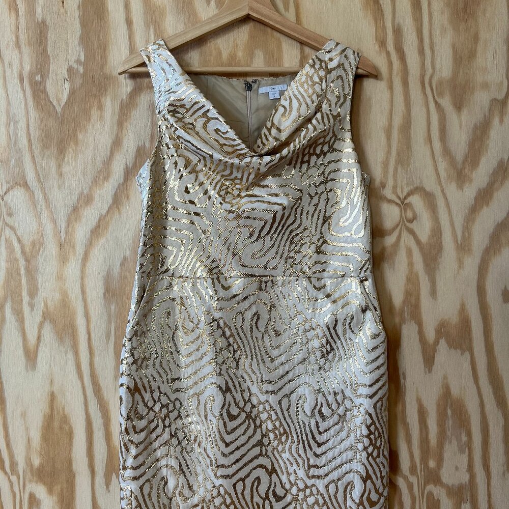 Festive not-vintage metalic dress